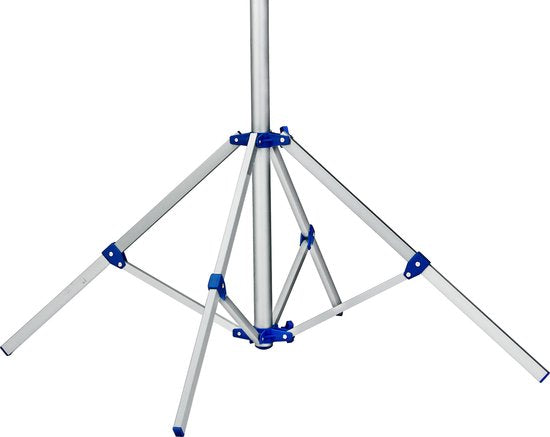 Monzana Aluminium Droogmolen - 4 Armen 168x82x78cm - Zilver