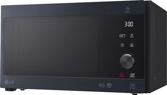 LG – NeoChef Magnetron met Grill – 47,6x38,9x27,2 cm – Zwart Metaal & Glas – 1000 Watt Magnetron & 900 Watt Grill – 25 Liter – Smart Inverter Technologie – MH6565CPB
