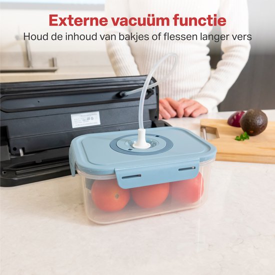 AoraKitchen Vacumeermachine - Vacuummachines - 6 Functies - Incl. 20 Vacumeerzakken & Vacuum Slang