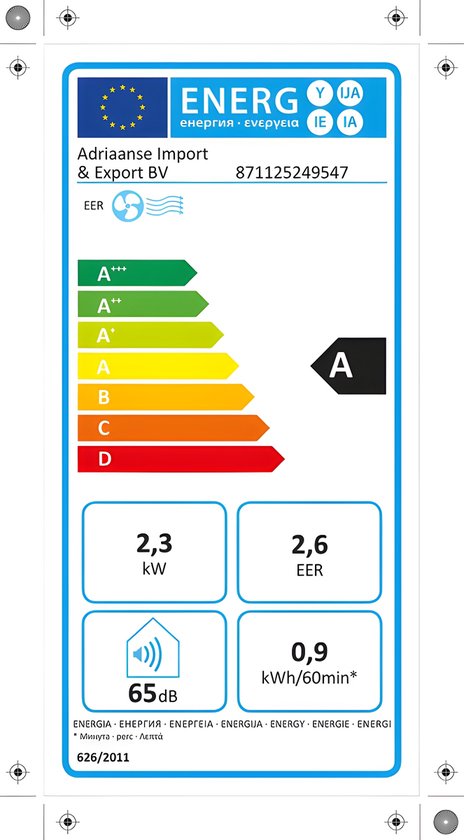 Lifetime Air Mobiele Airco - Airconditioning, Luchtontvochtiger en Ventilator - Luchtkoeler met Afvoerslang - Aircooler 65dB - Air Conditioner tot 40m3 - Afstandsbediening en Timer - 8.000 BTU