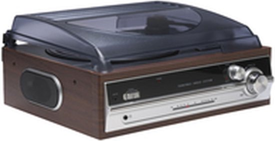 Denver Retro platenspeler - Ingebouwde Speakers - FM Radio - Auto-stop Functie - AUX - Phono - VPR190