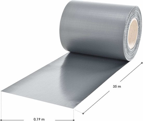 Juskys PVC Privacystrip - 1 stuk - Grijs