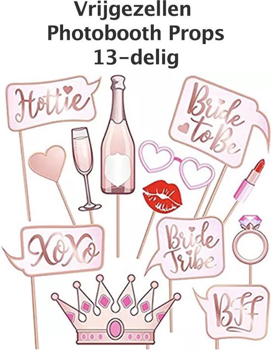 Happy Goods Bride to Be Versiering - Ballonnen & Accessoires - 38 Stuks - Vrijgezellenfeest Vrouw - Bride to Be Sjerp - Team Bride - Bachelorette Party - Slingers