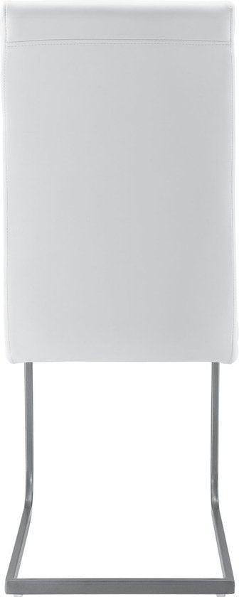 2 Eetkamerstoelen / stoel - Vegas - Kunstleer - Wit