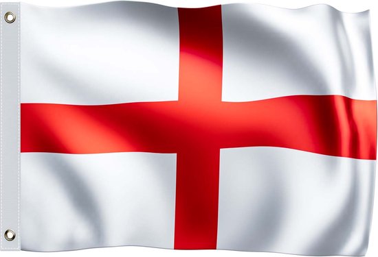Monzana Vlag Engeland - Metalen Ringen - 150x90cm - Polyester