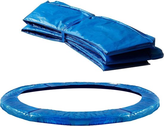 Monzana Trampoline Beschermrand - Doorsnede PVC UV Bestendig 366cm Blauw Tuin