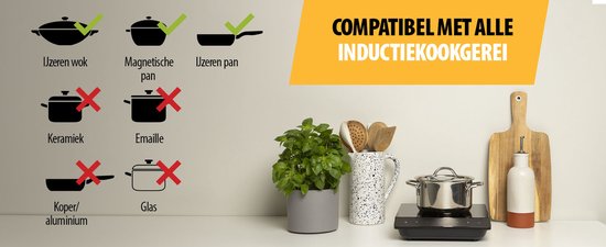 Tristar Luxe Inductiekookplaat 2000W - IK-6161 - 1 Kookzone - Timer tot 180 min - Zwart