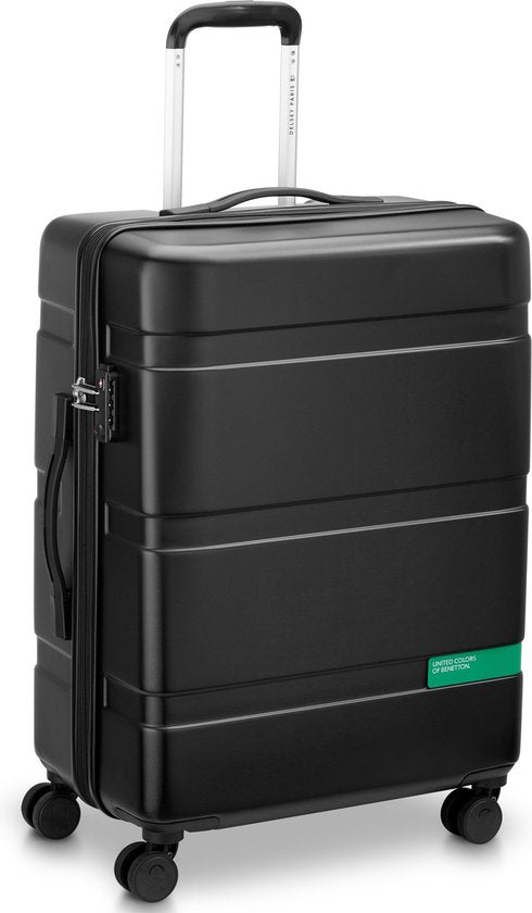 Delsey Paris x United Colors Of Benetton - Kofferset Now - 3 delig - Handbagage 34L + ruimbagage 65L en 93L – Zwart