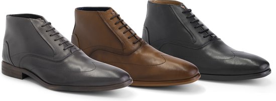 DenBroeck Gold St. Halfhoge Veterschoenen - Heren - Leer - Donkerbruin - Maat 42