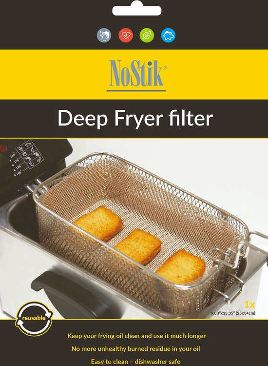 Nostik Friteusefilter voor Bakmandje 25x34cm