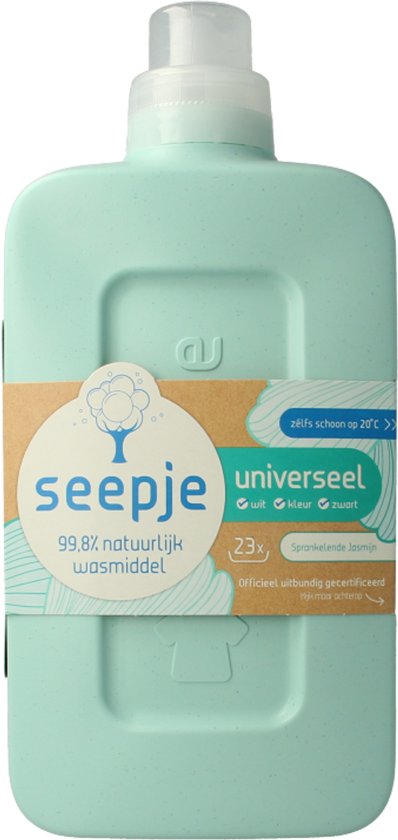 Seepje Vloeibaar Wasmiddel Universeel Sprankelende Jasmijn 23 Wasbeurten - 1 liter