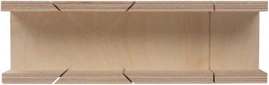 Toolland Verstekbak, precieze zaagsneden, ideaal voor professionals en doe-het-zelvers, 350 x 100 x 42 mm