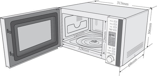 Privileg 3-in-1 Combi-Magnetron – 51,3x47,3x30,7 cm – Zilver Metaal – 900 Watt Magnetron, 1100 Watt Grill & 2500 Watt Hete Lucht – 25 Liter – 10 Vermogensniveaus – MM925EBP-PM