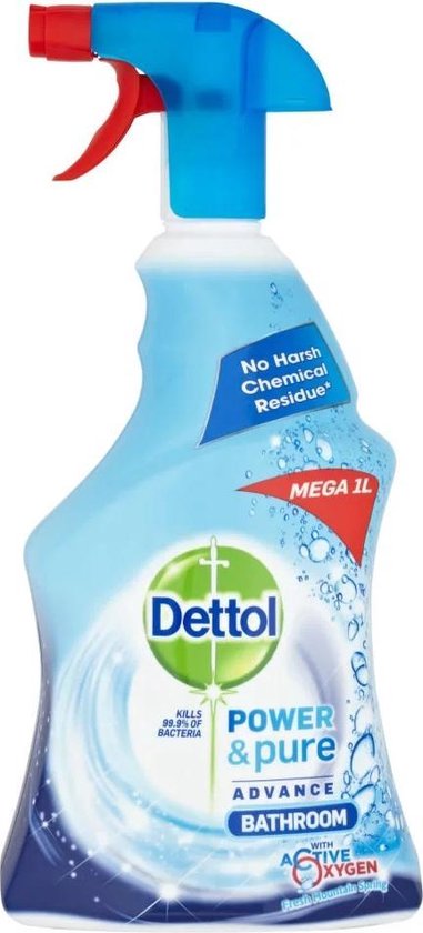 Dettol - Power & Pure Spray Badkamer - 1000 ml