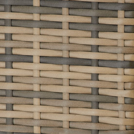 tectake® Wicker Opbergbox - 253 L - Kussenbox voor Buiten - Tuinbox - 116 x 54 x 64 cm - Weerbestendig en Afsluitbaar met Deksel - Verrijdbaar - Inclusief 2 Handgrepen, 2 Wielen met Rem en Gasveren - Tuinkist - Beige