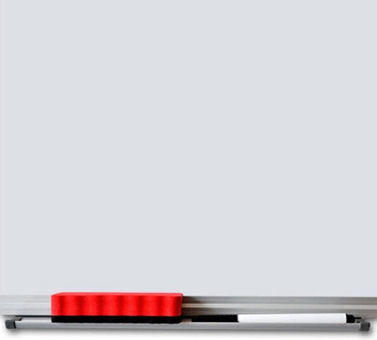 Whiteboard magnetisch 45 x 60 cm met pennengoot