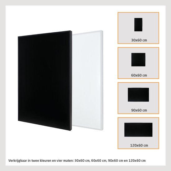 Livn Infrarood Paneel Plus 600 120x60cm zwart - 600W Vermogen - Bedienbaar via App