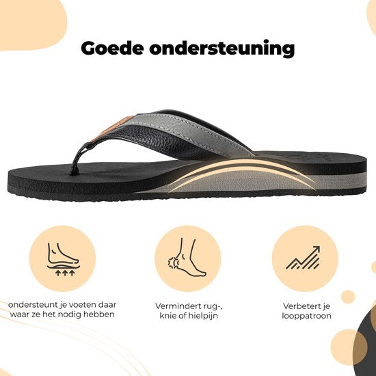 Comfeet Slippers Heren - Sandalen - Zwart - Maat 45