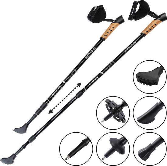 Sportana Sportana Nordic Walking stokken - grijs