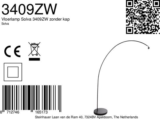 Mexlite - Bikkel Hanglamp XL - 152 x 185 cm - Mat Zwart - Industrieel Design - E27 Fitting - Robuuste Fabriekslamp