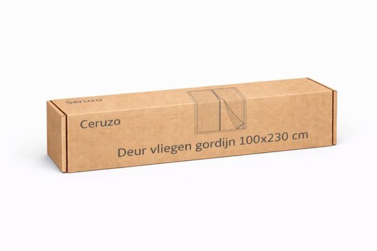 Ceruzo Deurgordijn 100x230 cm – Magnetisch – Vliegengordijn – Zwart- Klittenband