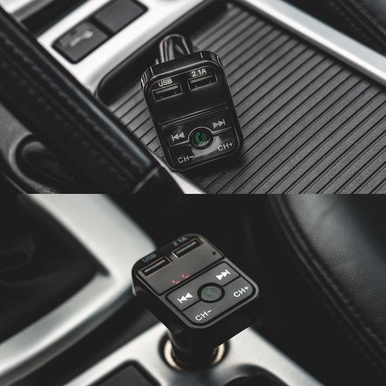WADU Bluetooth FM Transmitter - Bluetooth ontvanger voor in de auto - USB - Handsfree carkit