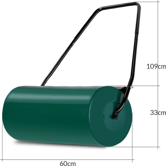 Gardebruk Tuinwals graswals vulbaar tot 48 liter - 33cm