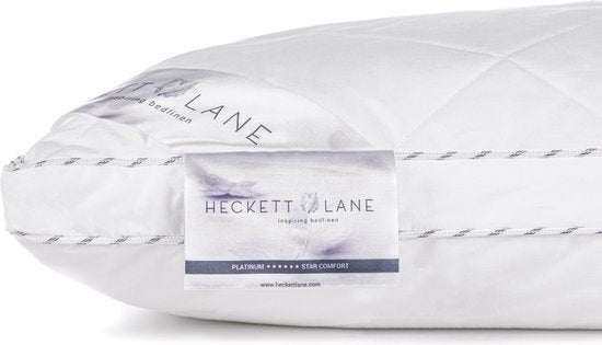 Heckett & Lane Box Hoofdkussen Platinum Anti-Allergie 80x80 cm – Wit – Extra Zacht & Ondersteunend – Verstelbare Vulling