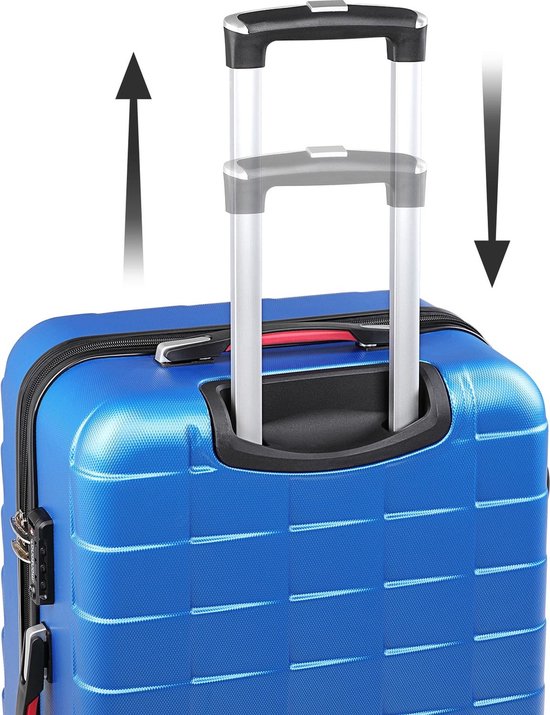 Monzana Exopack hardcase koffer MET slot - blauw 76x51x30 cm