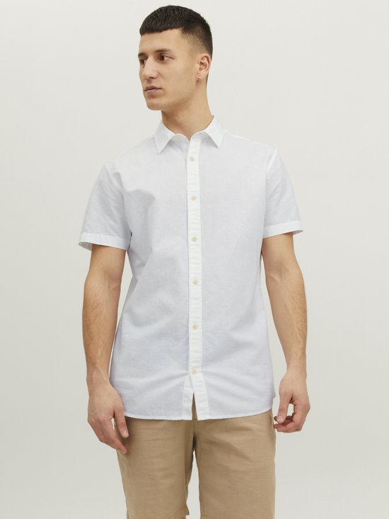 Jack & Jones Summer Shirt - Wit - Maat XL