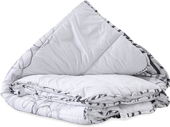 Sleeptime Dekbed zonder Overtrek - Bedrukt dekbed - Gekleurd dekbed - Dekbed met print - 200x200 cm - Wit
