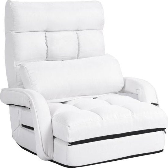 Relaxfauteuil Coast - Verstelbaar - 102x55cm - Wit