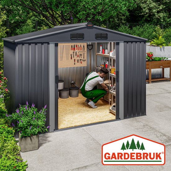 Gardebruk Tuinhuis - XXL Metaal - 260x205x180cm - Antraciet