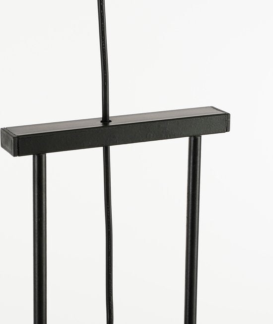 Mica Decorations Pego Hanglamp - H55 x Ø50 cm - Linnen - Zwart