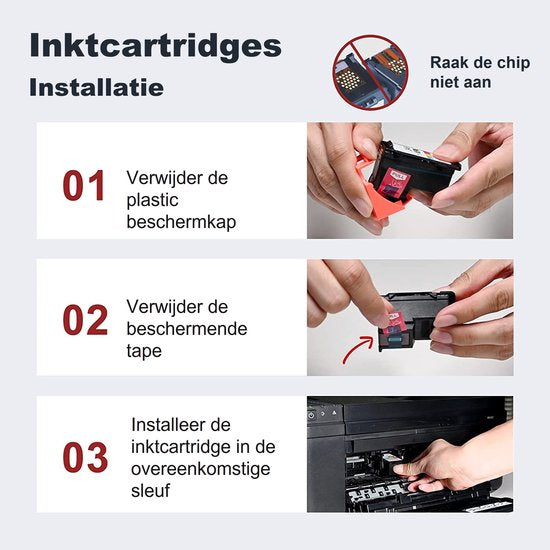 G&G 303 XL Inktcartridge Geschikt voor HP 303 303XL -Kleur - Hoge Capaciteit