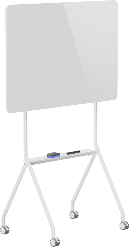 VDD - Whiteboard - White Board - Whiteboard op Wielen - White board op wielen - Whiteboard met Plank - Whiteboard Enkelzijdig