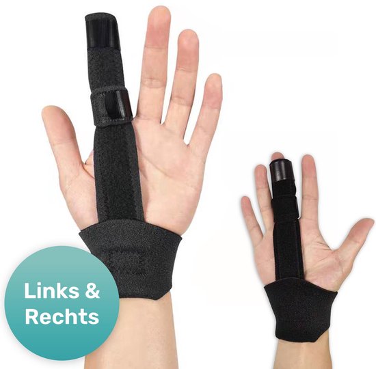 Vingerspalk - Geschikt voor alle vingers - Zwart - One size