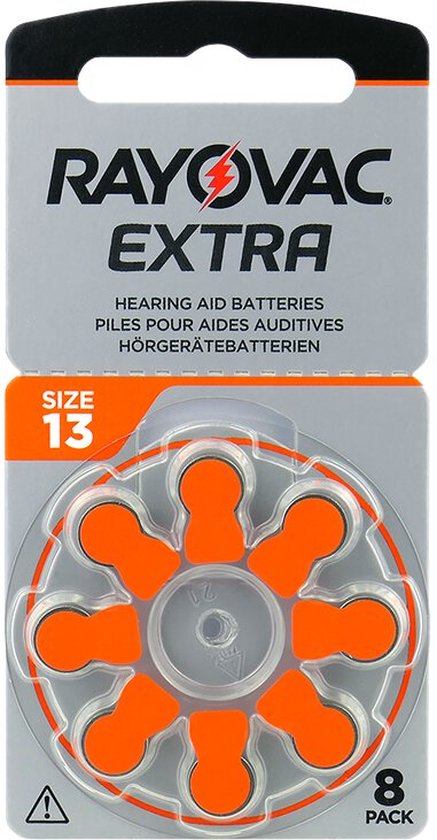 Rayovac 13 - PR48 Extra - 140 mAh - 8 pak