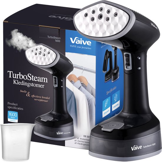 VAIVE TurboSteam Inklapbare Kledingstomer 1600W - Handstomer - Stoomapparaat Kleding - Steamer - Stomer - Kledingstomers