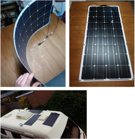 Zonnepaneel - Flexibel zonnepaneel - Zonnepaneel camper - Zonnepaneel draagbaar - Duurzaam - Ecologisch - 100x 50 cm