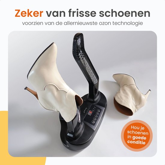 Goliving Schoenendroger Ozone - 40 x 32 cm - Schoenverfrisser - Schoendroger - Droogfunctie - Elektrisch - Zwart