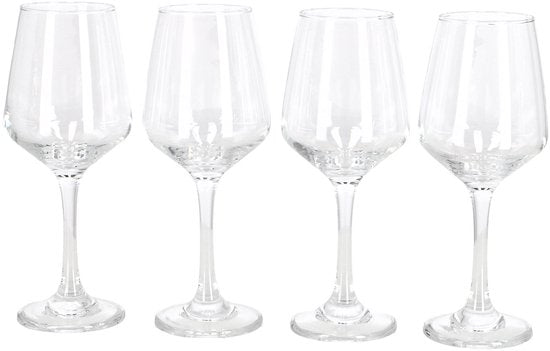 Daily Home wijnglas set van 4 - 400ML glazen voor wijnliefhebbers.