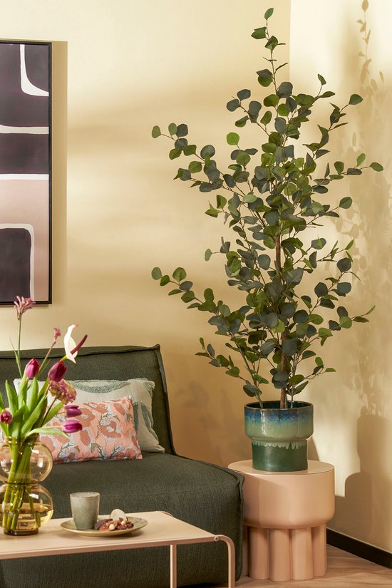 Mica Decorations Eucalyptus Kunstplant in Bloempot - H150 x Ø30 cm - Groen