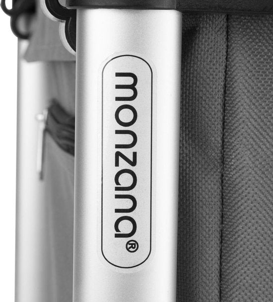 Monzana 2in1 Boodschappentrolley – 56L tot 50kg Afneembare Tas – Grijs