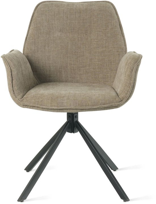 Eetkamerstoel Lenny Taupe - Giga Meubel - Set van 2