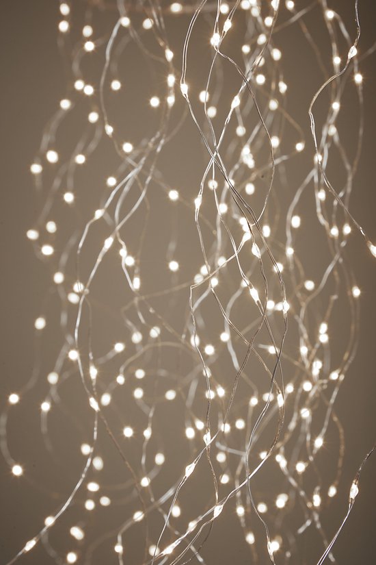 Luca Lighting - Kroonluchter Kwal met Warm Witte LED Verlichting - L100 x Ø27 cm - Zilver