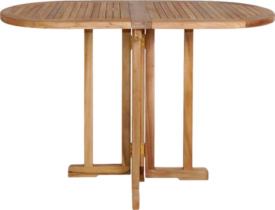 House Nordic Bijzettafel Huelva – Tafeldeel Niet Meer Bevestigd – Voorzien Van Natuurlijke Houtnerf En Stabiel Onderstel En Rechthoekig Design – Voor Tuin En Balkon – Bruin Teak – 60 x 120 x 75 cm