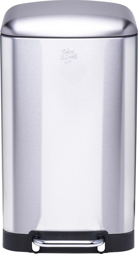 Dirt Devil Pedaalemmer 30 Liter - Prullenbak - RVS - Zilver