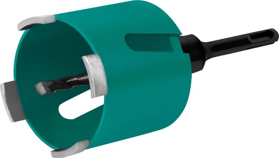 VONROC Diamant dozenboor SDS-Plus – 82mm - Universeel – Incl. diamantboor, centreerboor, uitdrijfpen en SDS-plus adapter