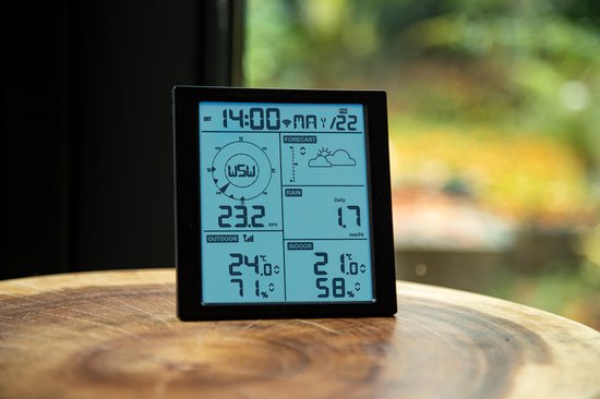 Alecto WS5200 - Professioneel WiFi Weerstation met Buitensensor - App besturing - 6-in-1
